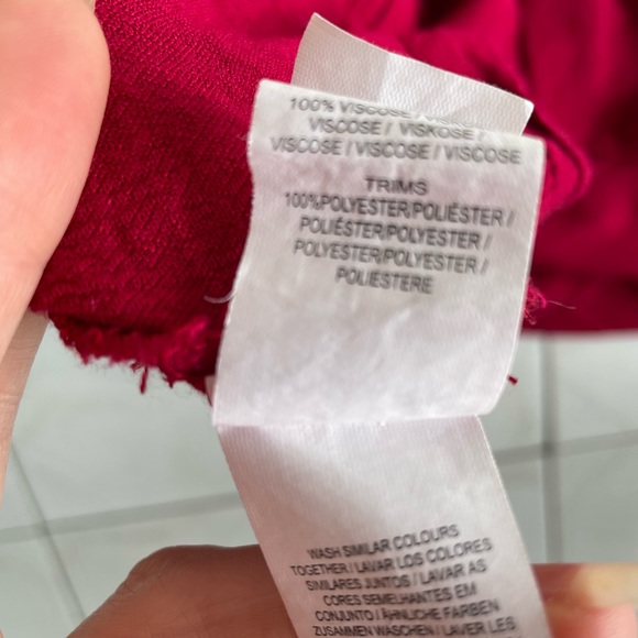 Primark red cottagecore boho maxi skirt, size 12 - Picture 7 of 7